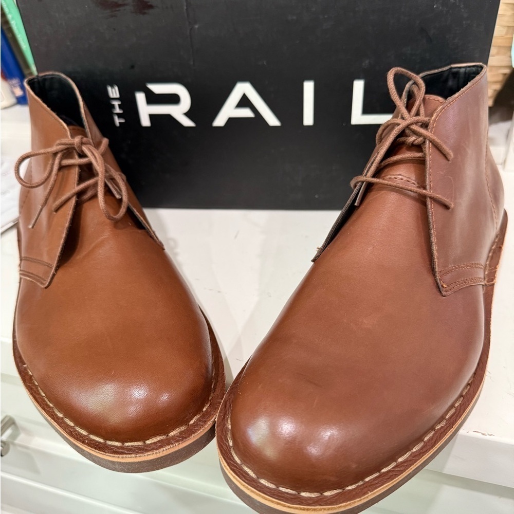 The Rail Men’s Tempe Chukka Boots Size 44 U. S. Size 10 Dress Business NIB